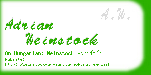 adrian weinstock business card
